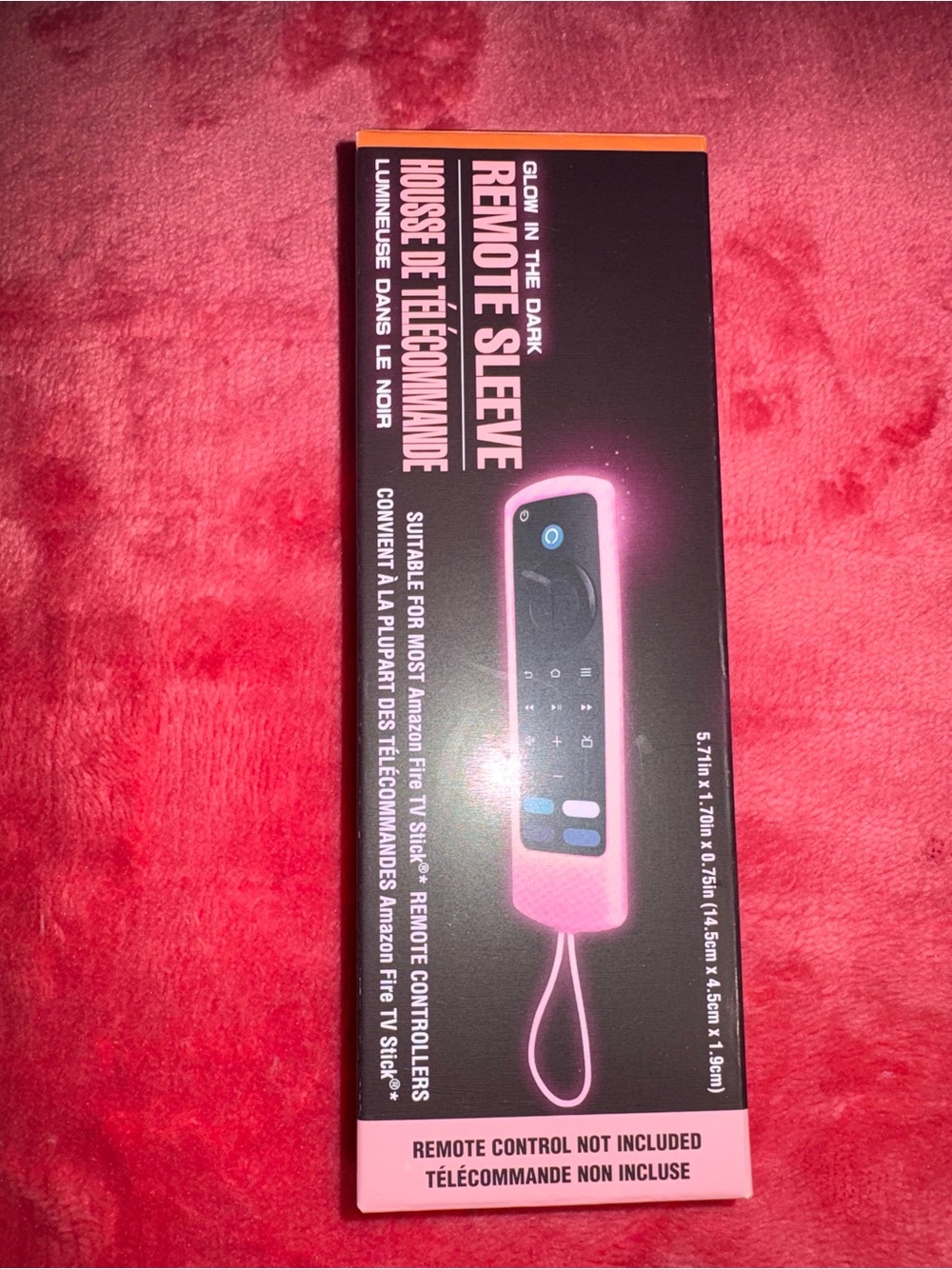 Glow Remote Sleeve for TV Remotes - Pink